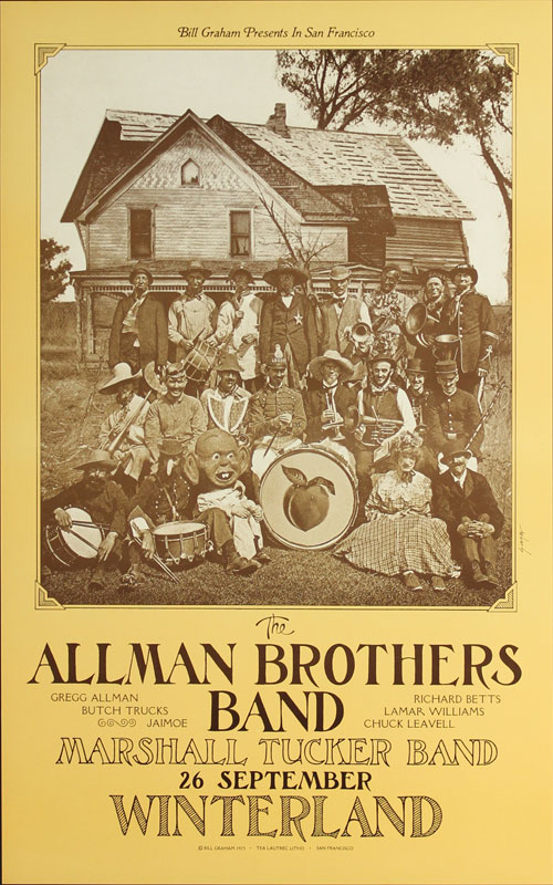 David Singer The Allman Brothers Band Poster