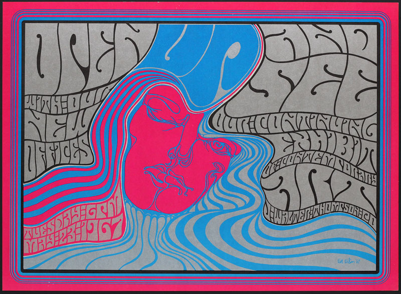 Wes Wilson Open Up and See J. Walter Thompson Office Opening Exhibition Poster
