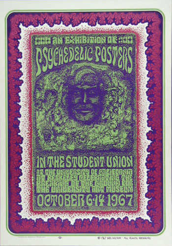 Wes Wilson 1967 Psychedelic Poster Exhibition Poster