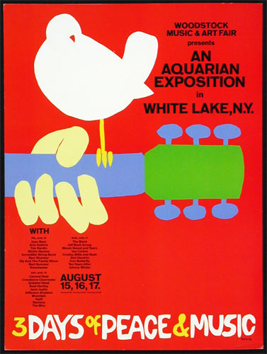 Woodstock Ticket Display Poster