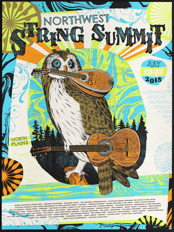 Nate Duval Northwest String Summit - Yonder Mountain String Band Poster