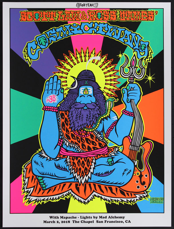 Bigfoot One Scott Law and Ross James' Cosmic Twang Poster