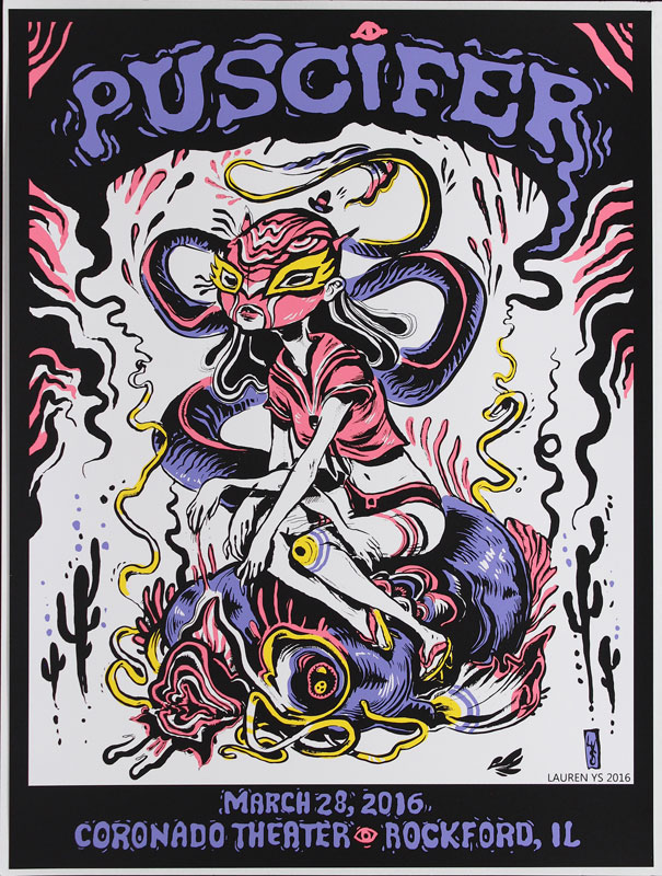 Lauren Ys Puscifer Rockford IL 2016 Poster