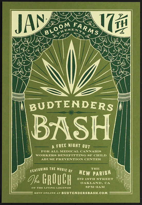 Bloom Farms Presents Budtenders Bash Poster