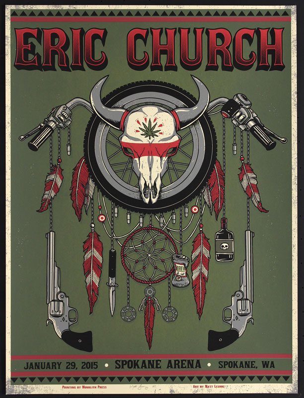 Matt Leunig Eric Church Poster