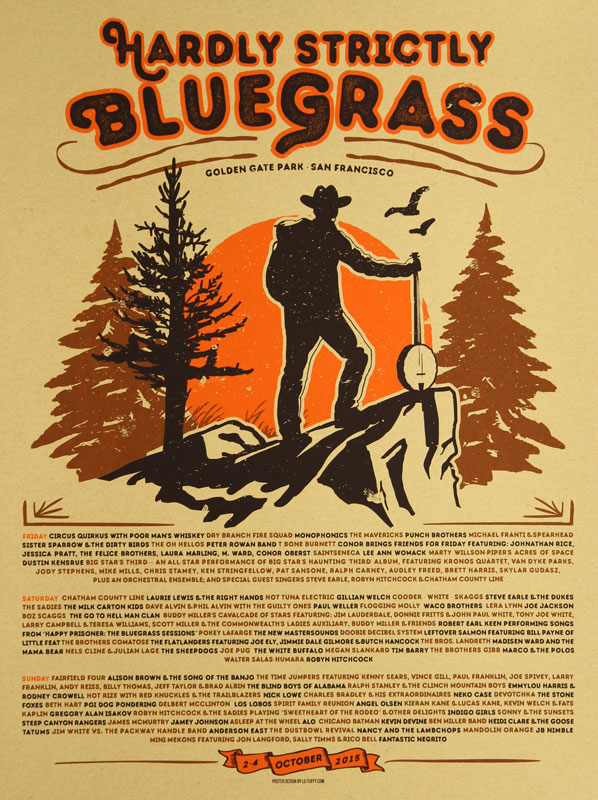 Lil' Tuffy Hardly Strictly Bluegrass 15 - 2015 Poster