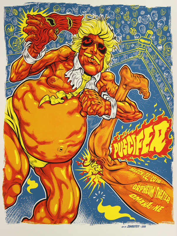 Zombie Yeti Puscifer 2016 Omaha Poster