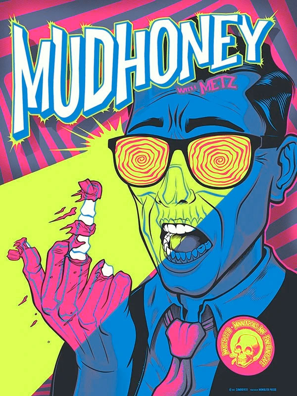 Zombie Yeti Mudhoney Poster