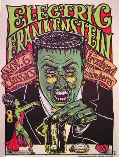 Michael Michael Motorcycle Electric Frankenstein Poster