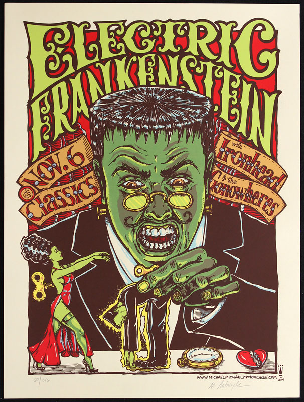 Michael Michael Motorcycle Electric Frankenstein Poster