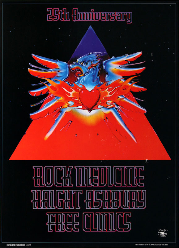 Stanley Mouse Rock Medicine - Haight Ashbury Free Clinics Poster