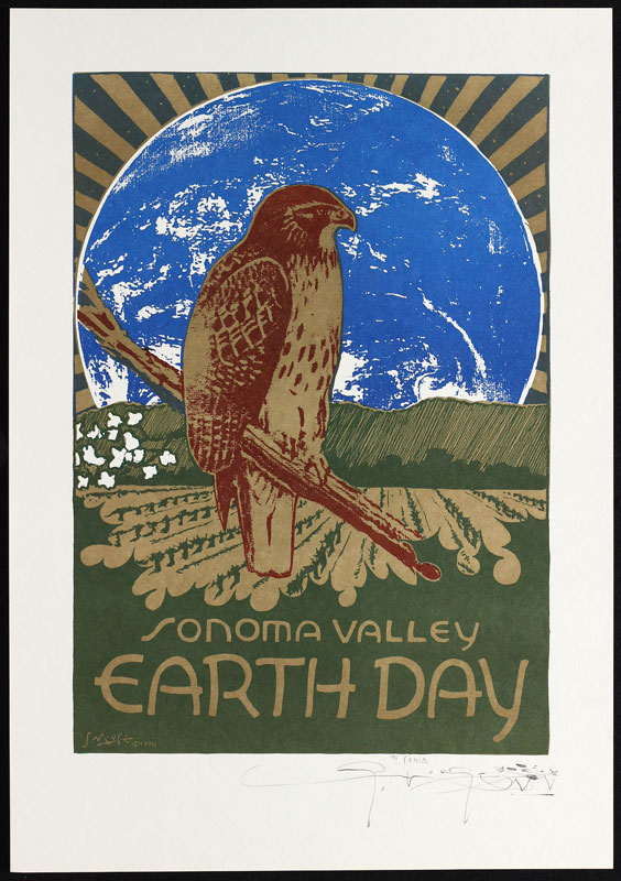Stanley Mouse Sonoma Valley Earth Day Poster - signed