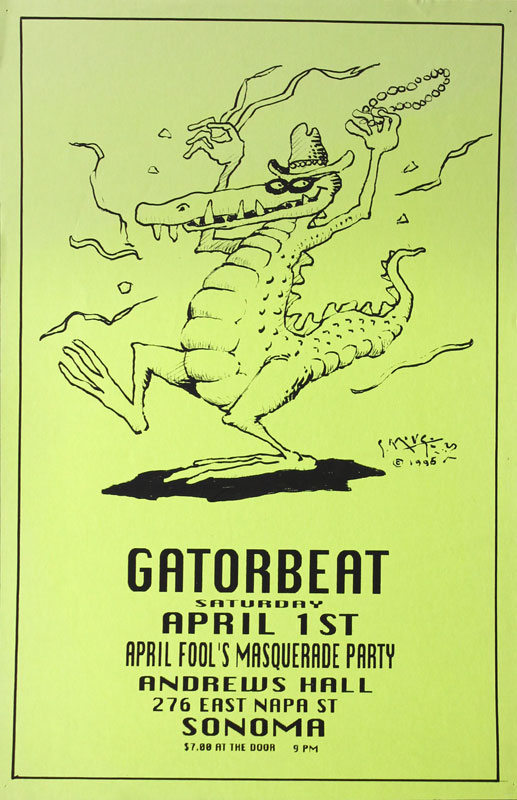 Stanley Mouse Gator Beat Poster