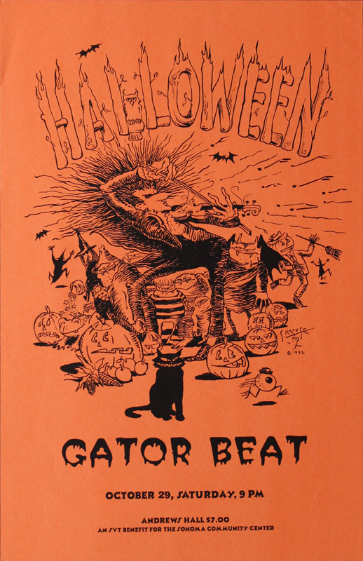 Stanley Mouse Gator Beat Halloween Poster