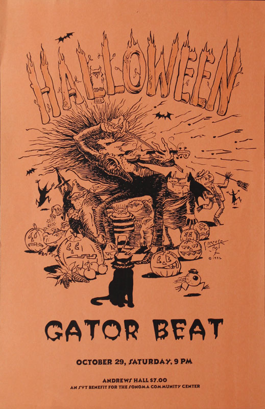 Stanley Mouse Gator Beat Halloween Poster