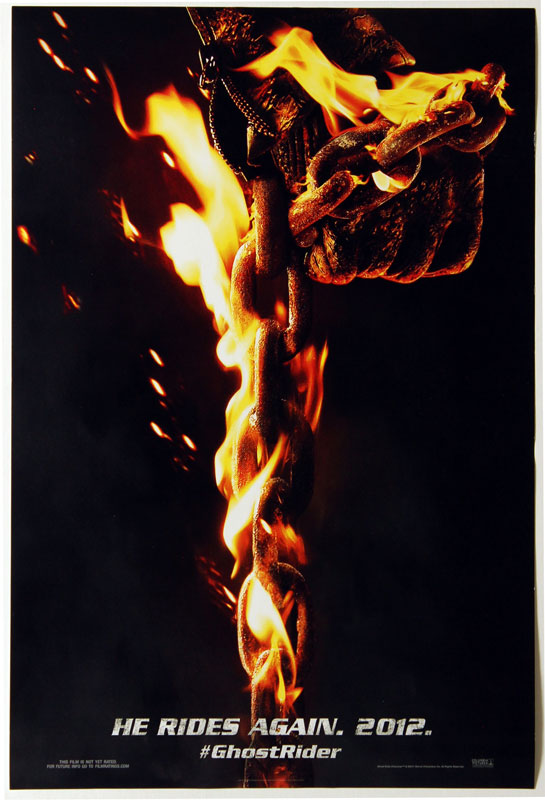 Ghost Rider Spirit Of Vengeance Advance Promotional  Mini Movie Poster