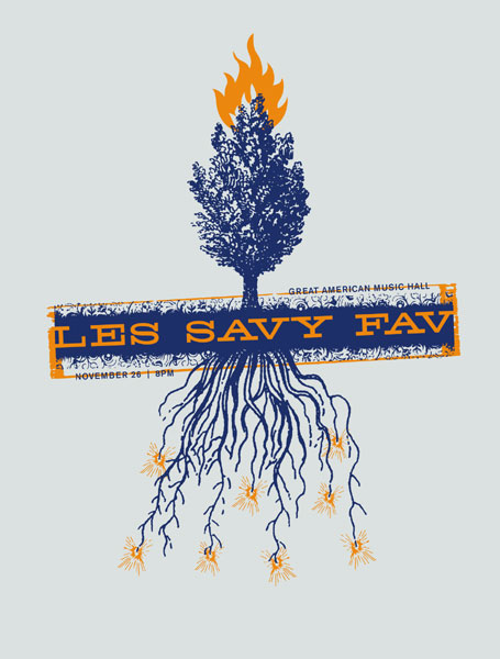 Jason Munn - The Small Stakes Les Savy Fav Poster