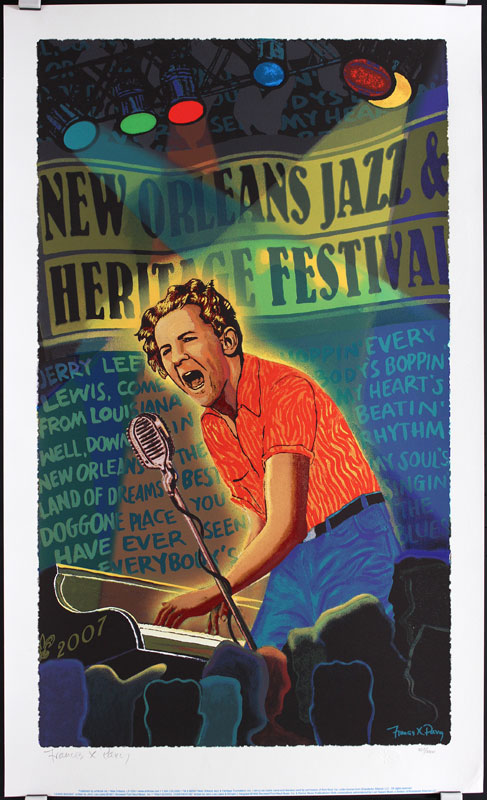 Francis Pavy New Orleans Jazz and Heritage Festival 2007 Poster