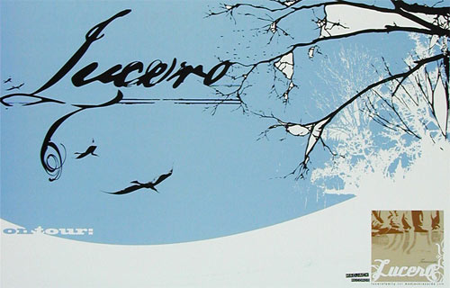 Nocturnal Showprint Lucero 2002 Tour Poster