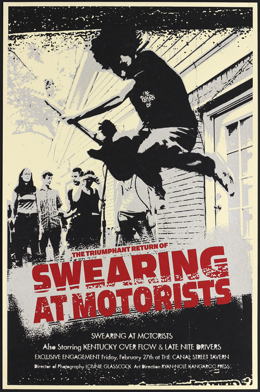 Ryan Nole Swearing at Motorists Poster