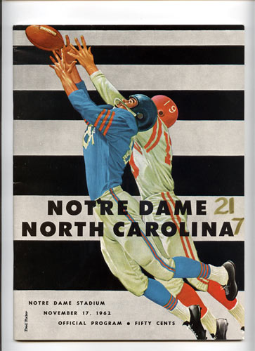 1962 Notre Dame vs North Carolina College Football Program