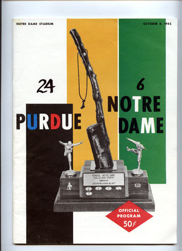 1962 Notre Dame vs Purdue College Football Program