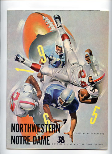 1965 Notre Dame vs Northwestern College Football Program
