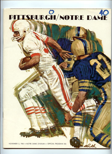1966 Notre Dame vs Pittsburgh College Football Program