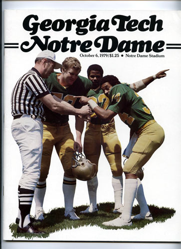 1979 Notre Dame vs Georgia Tech College Football Program