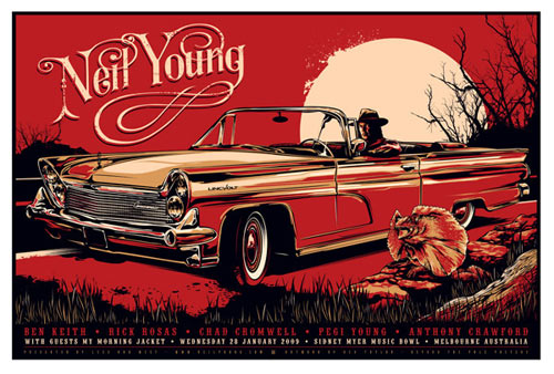 Ken Taylor Neil Young Poster