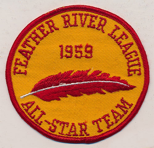 Feather River League Baseball 1959 All-Star Team Patch