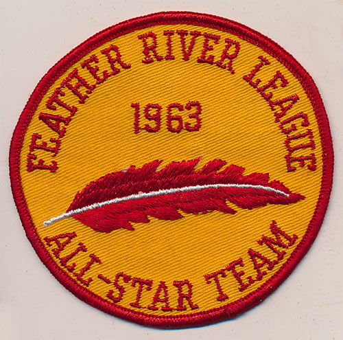 Feather River League Baseball 1963 All-Star Team Patch