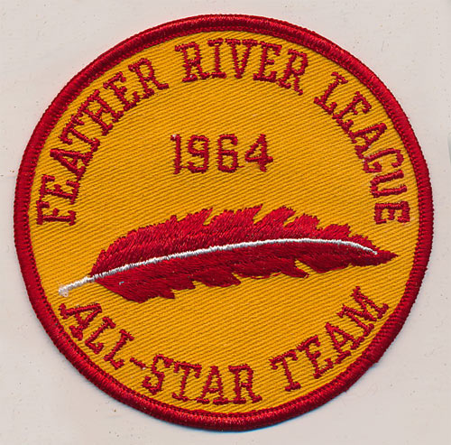 Feather River League Baseball 1964 All-Star Team Patch