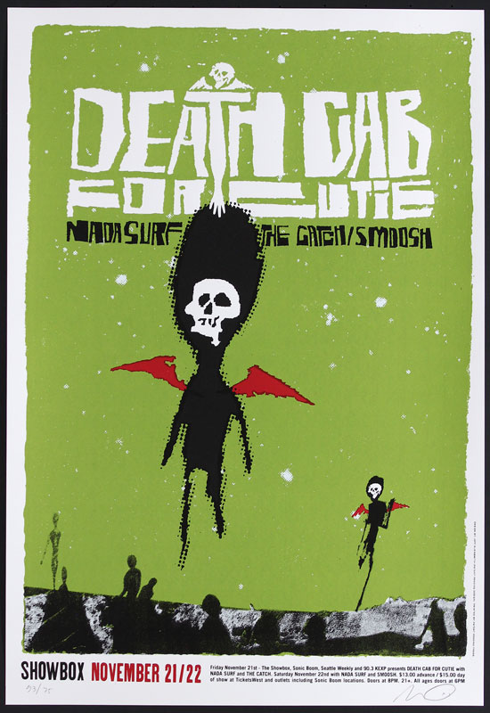 Patent Pending - Jeff Kleinsmith Death Cab For Cutie Poster