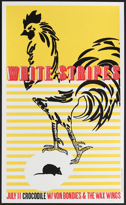 Patent Pending - Jeff Kleinsmith White Stripes Poster