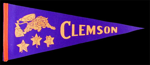 Clemson University Tigers Football Pennant