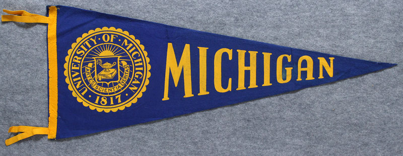 University of Michigan Football Pennant