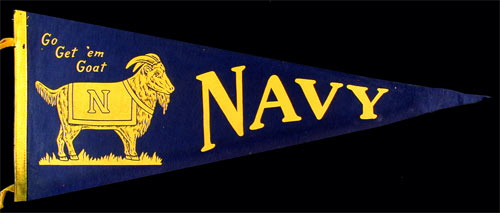 Navy Go Get 'em Goat Pennant