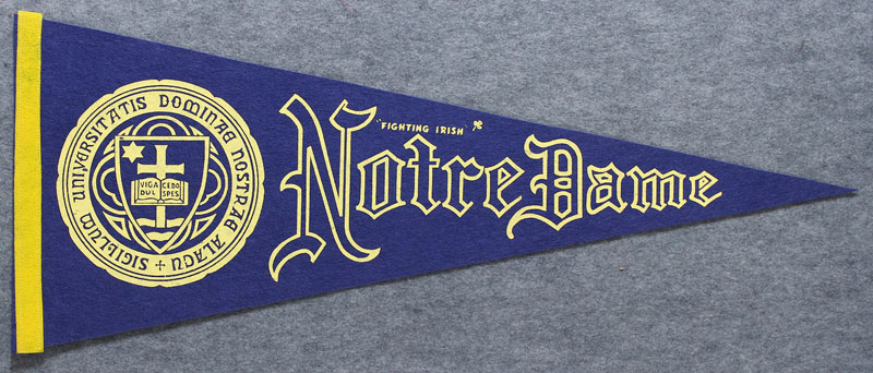 University of Notre Dame Fighting Irish Pennant