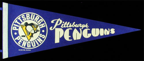 Pittsburgh Penguins Hockey Pennant