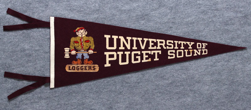 University of Puget Sound Loggers Pennant