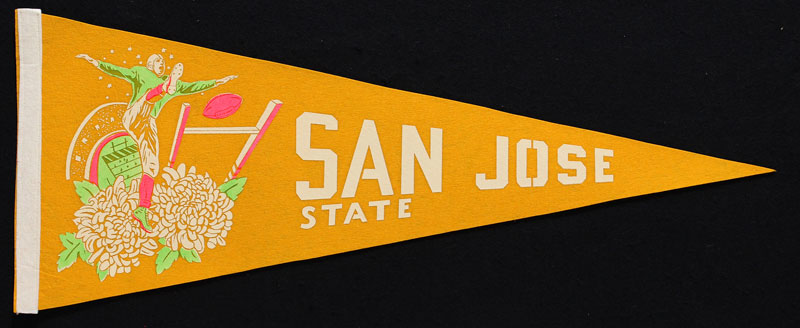 San Jose State College Spartans Football Pennant