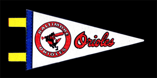 Baltimore Orioles Baseball Mini Pennant