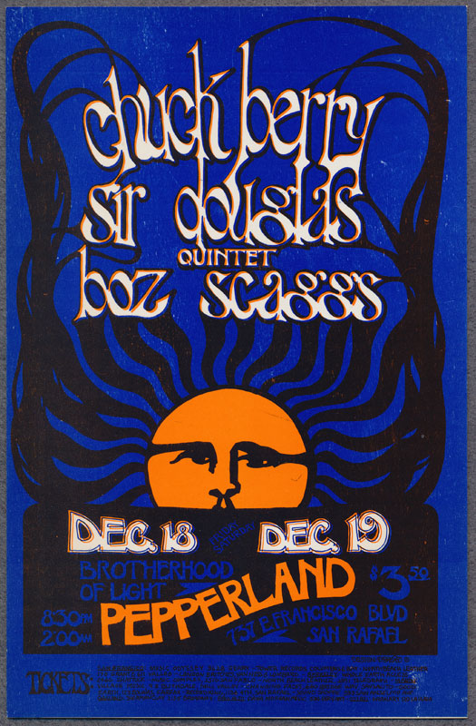 Daddy Bread Chuck Berry Boz Scaggs Pepperland Handbill