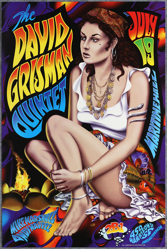 Jim Phillips David Grisman Quintet Poster
