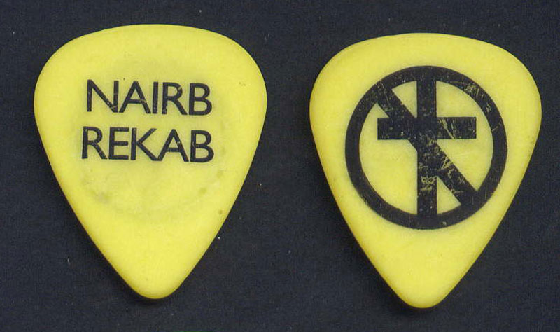 Bad Religion Brian Baker No Substance Tour Yellow Guitar Pick