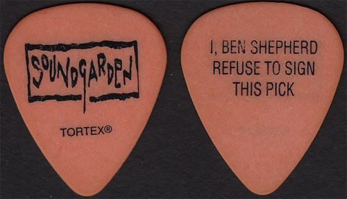 Soundgarden Ben Shepherd Guitar Pick