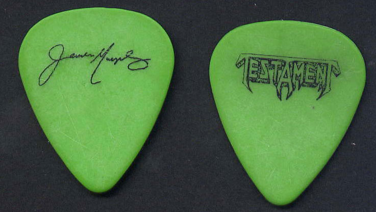 Testament - James Murphy Green Guitar Pick