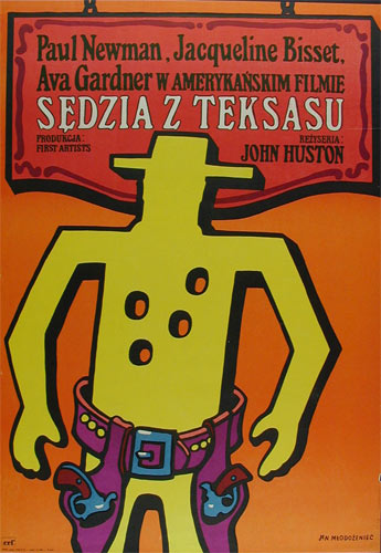 Jan Mlodozeniec Life And Times Of Judge Roy Bean Polish Movie Poster