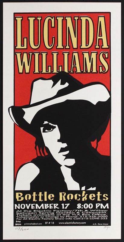 Print Mafia Lucinda Williams Poster